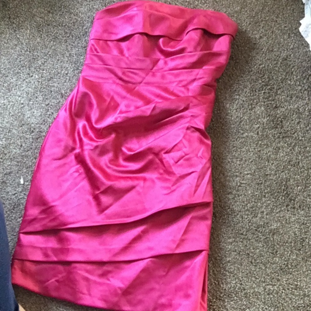 Hot pink bridesmaid/formal dress